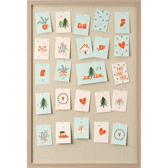 Pinnwand Adventskalender 40x60 beige, 1 St