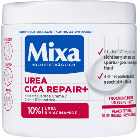 Pflegecreme 10% Urea Cica Repair, 400 ml - VivaVoss