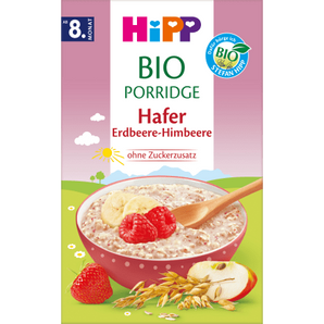 Porridge Bio Hafer Erdbeere - Himbeere ab dem 8.Monat, 250 g - VivaVoss