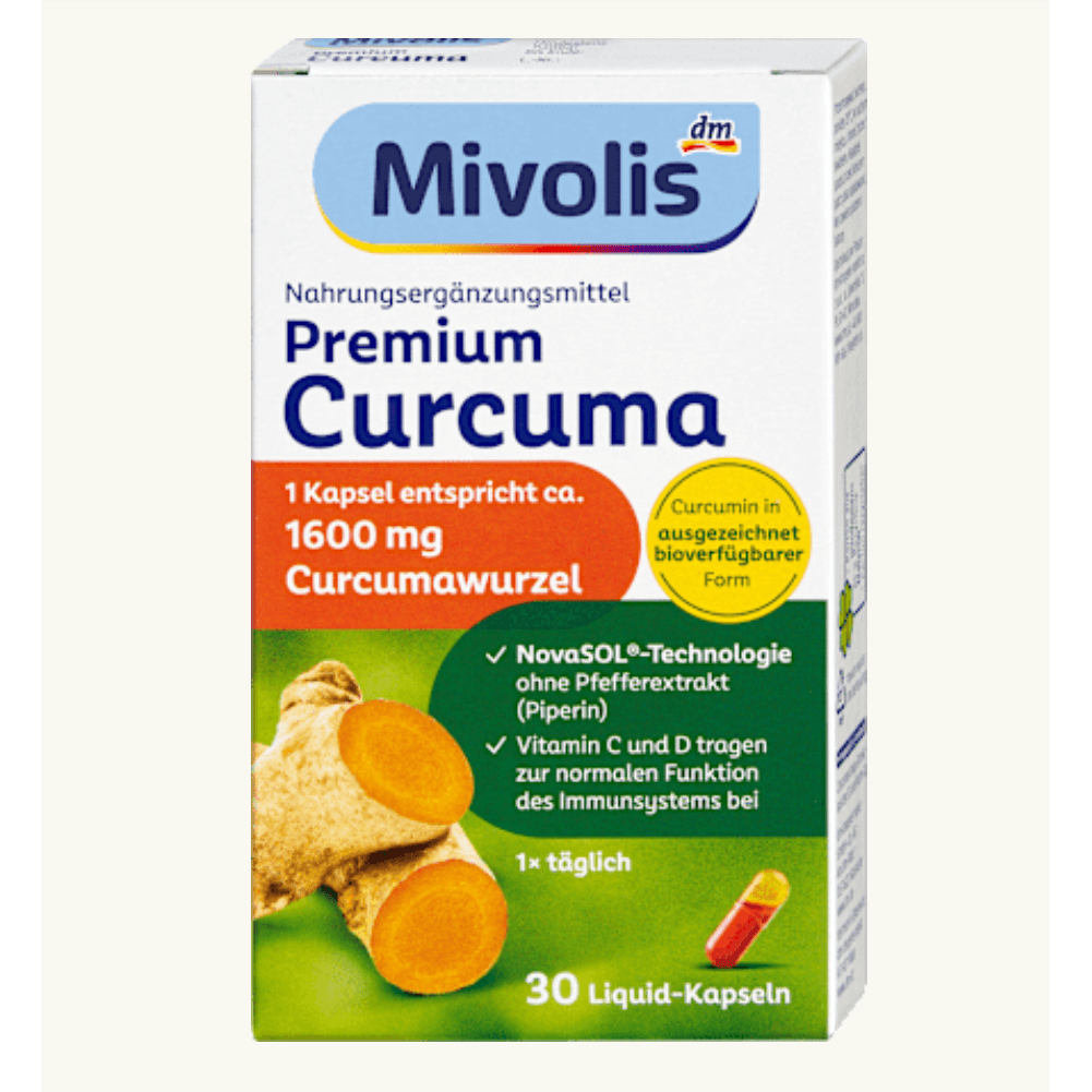Mivolis Premium Curcuma Kapseln, 30 St., 19 g – Muskeln & gelenke image_position | VivaVoss