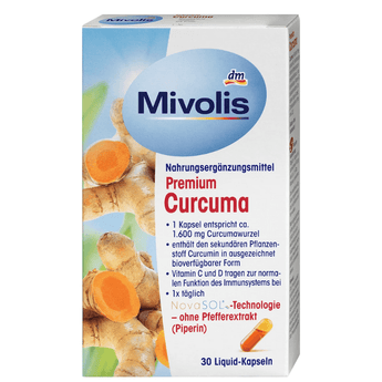 Premium Curcuma Kapseln, 30 St., 19 g - VivaVoss