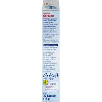 Premium Curcuma Kapseln, 30 St., 19 g - VivaVoss