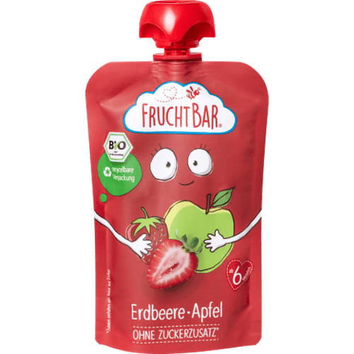 Quetschie Erdbeere Apfel ab 6 Monaten, 100 g Quetschie by FruchtBar – Available at VivaVoss