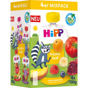 Quetschie Früchtespaß Mixpack ab 1 Jahr (4x100 g), 400 g - VivaVoss