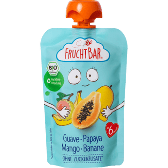 Quetschie Guave Papaya Mango Banane ab 6 Monaten, 100 g Quetschie by FruchtBar – Available at VivaVoss