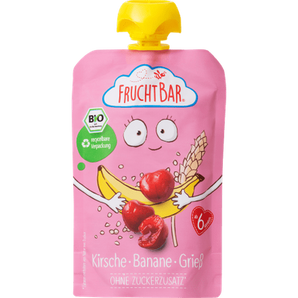 Quetschie Kirsche - Banane - Grieß, ab 6 Monaten, 100 g Quetschie by FruchtBar – Available at VivaVoss