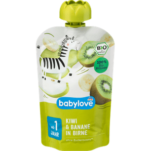 Quetschie Kiwi & Banane in Birne ab 1 Jahr, 100 g Quetschie by BabyLove – Available at VivaVoss