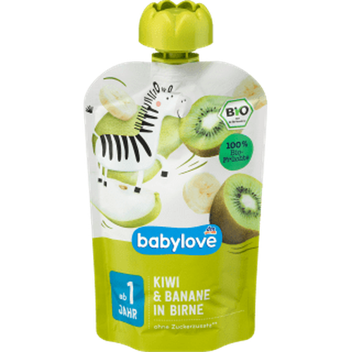 Quetschie Kiwi & Banane in Birne ab 1 Jahr, 100 g Quetschie by BabyLove – Available at VivaVoss