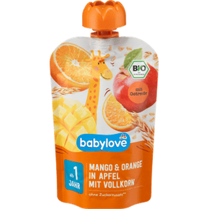 Quetschie Mango & Orange in Apfel mit Vollkorn..., 100 g Quetschie by BabyLove – Available at VivaVoss