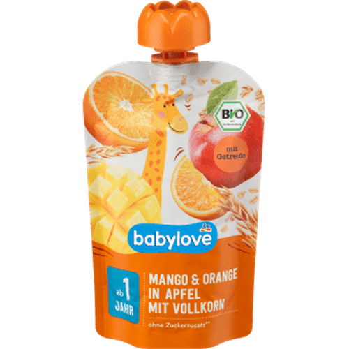 Quetschie Mango & Orange in Apfel mit Vollkorn..., 100 g Quetschie by BabyLove – Available at VivaVoss