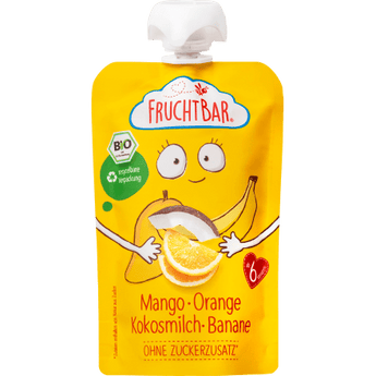 Quetschie Mango, Orange, Kokosmilch & Banane, ab 6 Monaten, 100 g Quetschie by FruchtBar – Available at VivaVoss