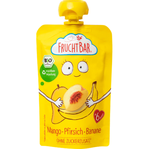 Quetschie Mango Pfirsich Banane ab 6 Monaten, 100 g Quetschie by FruchtBar – Available at VivaVoss