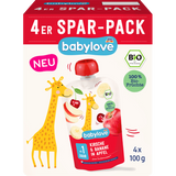 Quetschies Banane & Kirsche in Apfel, ab 1 Jahr (4x100 g), 400 g Quetschie by BabyLove – Available at VivaVoss