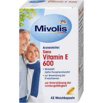 Sano Vitamin E 600, Weichkapseln Mivolis