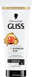 Haarkur Total Repair 1 Min Express-Kur  Schwarzkopf GLISS