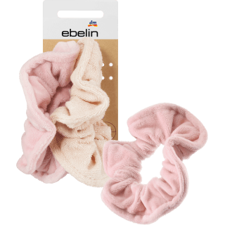 Scrunchies aus Frottee und Mikrofaser rosa, 2 St - VivaVoss