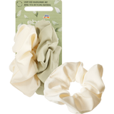 Scrunchies recycelt weiß & grün, 2 St - VivaVoss