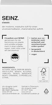 Classic Eau de Toilette  SEINZ.