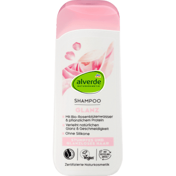 Shampoo Glanz mit Bio - Rosenblütenwasser & pflanzlichem Protein, 200 ml Balea, alverde NATURKOSMETIK, Shampoo, by alverde NATURKOSMETIK – Available at VivaVoss