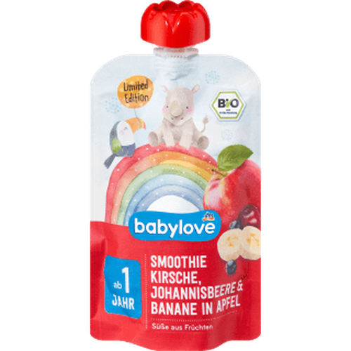 Smoothie (Apfel, Banane, Kirsche, Johannisbeere), 100 g by BabyLove – Available at VivaVoss