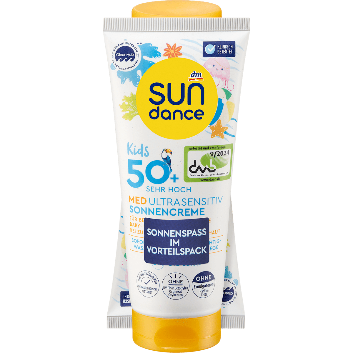 Sonnencreme Kids MED ultra sensitiv LSF 50+ (2 Stück) SUNDANCE