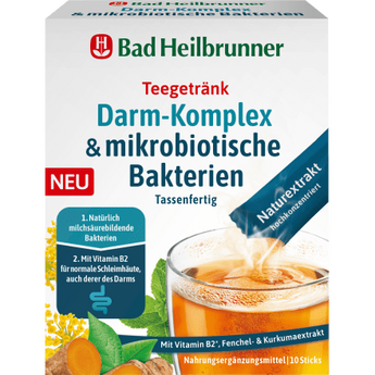 Teegetränk Darm - Komplex & mikrobiotische Bakterien (10 Stück), 10 g - VivaVoss