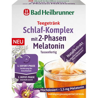 Teegetränk Schlaf - Komplex mit 2 - Phasen Melatonin (10 Stück), 10 g - VivaVoss