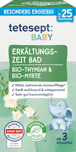 Baby Erkältungszeit Bad mit Thymian & Myrte tetesept