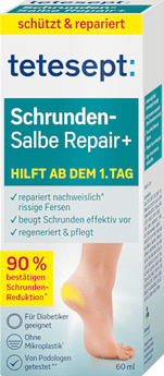 Fußcreme, Schrundensalbe Repair+ tetesept