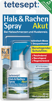 Hals- und Rachen Spray mit Isländisch Moos tetesept