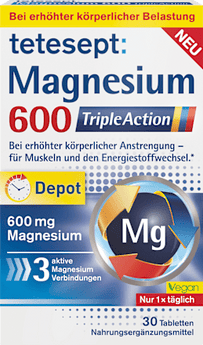 Magnesium 600 Triple Action Tabletten 30 St tetesept