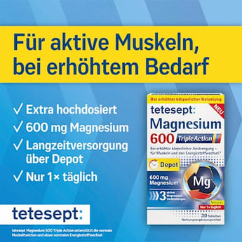 Magnesium 600 Triple Action Tabletten 30 St tetesept