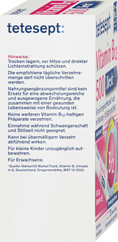 Vitamin B12 500µg Sticks 20 St tetesept