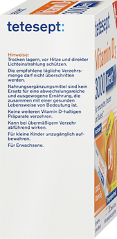 Vitamin D 3000 I.E. Direkt-Sticks 20 St tetesept