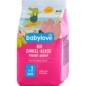 Traube - Aronia - Kekse, ab 1 Jahr, 125 g Baby Snack by BabyLove – Available at VivaVoss