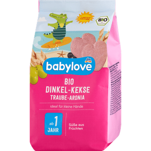 Traube - Aronia - Kekse, ab 1 Jahr, 125 g Baby Snack by BabyLove – Available at VivaVoss