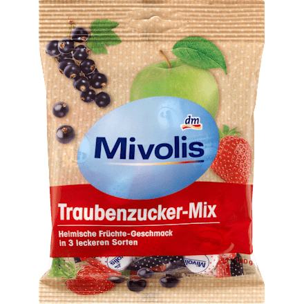 Traubenzucker, Früchte-Mix Mivolis
