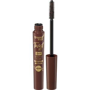 Mascara Twist it! 2in1 Length & Volume Waterproof Brown, 7 ml
