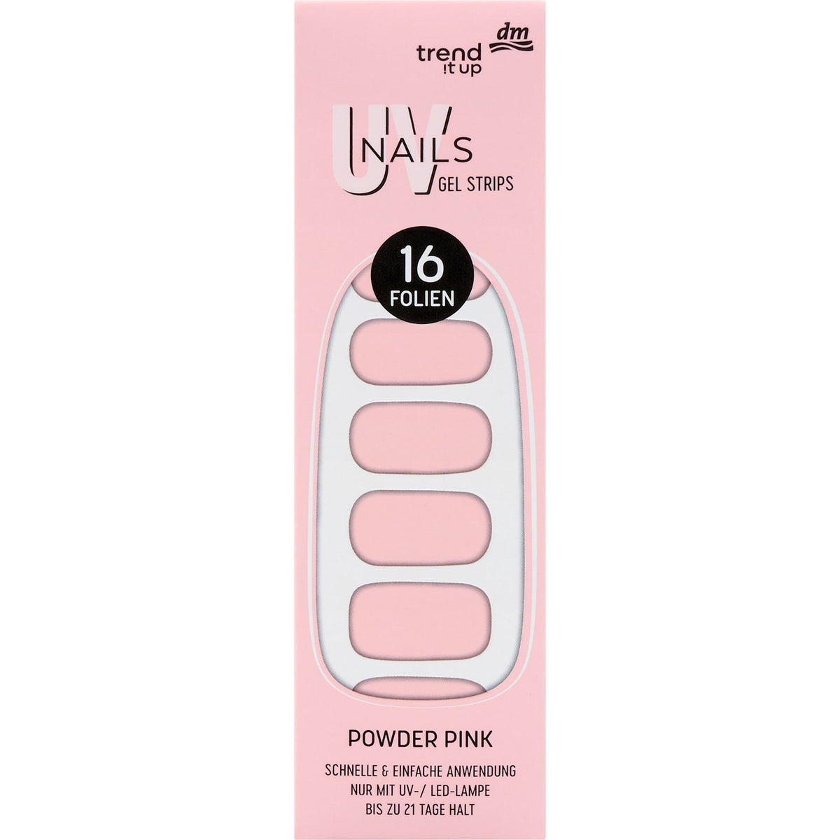 UV Gel Nagelfolien Gel Strips 100, 16 St