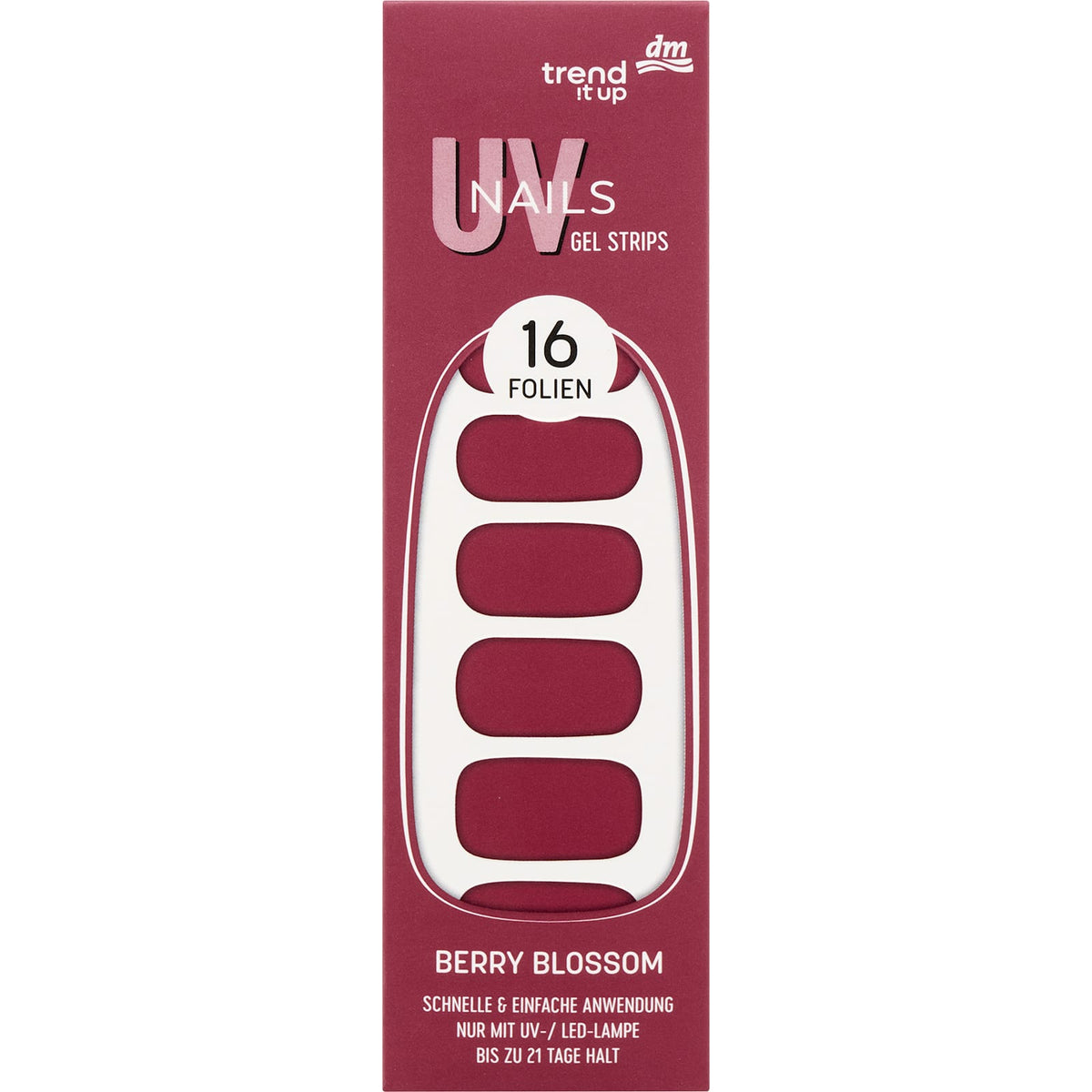 UV Gel Nagelfolien Gel Strips 120, 16 St