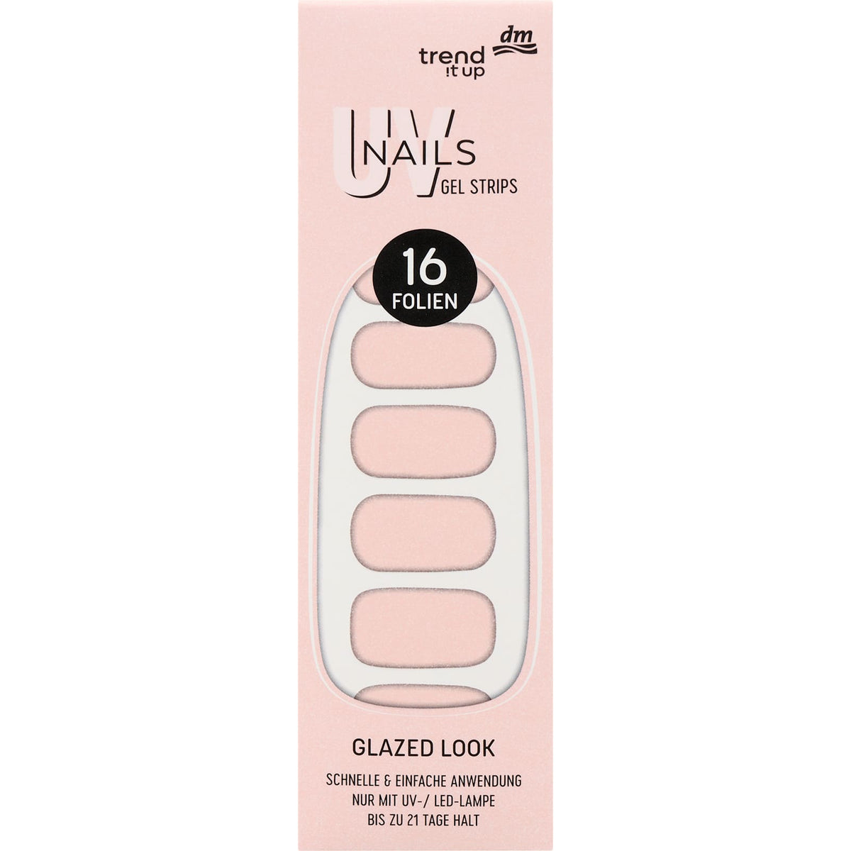 UV Gel Nagelfolien Gel Strips 130, 16 St