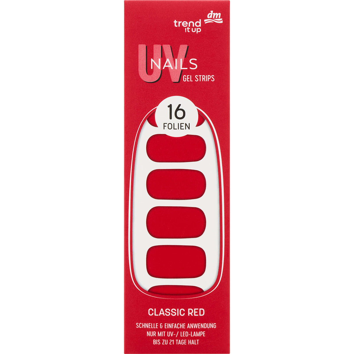 UV Gel Nagelfolien Gel Strips 140, 16 St
