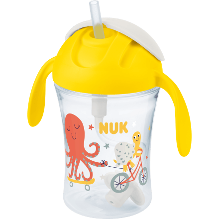 Trinkhalmbecher Motion Cup gelb, 230 ml, 1 St - VivaVoss