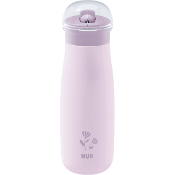 Trinkhalmflasche Edelstahl Mini - Me flieder, 500ml, 1 St - VivaVoss