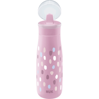 Trinkhalmflasche Mini - Me lila, 450ml, 1 St - VivaVoss