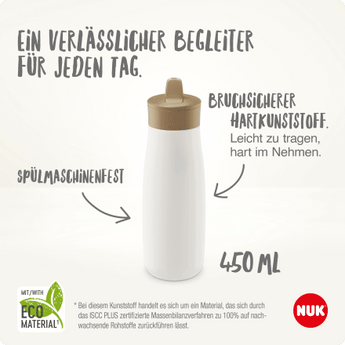 Trinkhalmflasche Mini - Me lila, 450ml, 1 St - VivaVoss
