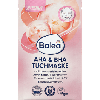 Tuchmaske AHA & BHA, 1 St Balea, Pflege & Parfum,Gesicht,Gesichtsmaske by Balea – Available at VivaVoss