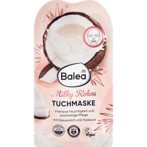 Tuchmaske Milky Kokos, 1 St Gesicht by Balea – Available at VivaVoss