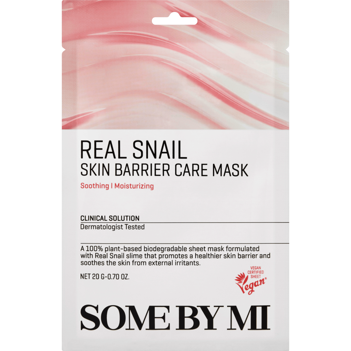 Tuchmaske Real Snail Skin Barrier Care, 20 g - VivaVoss