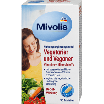 Vegetarier und Veganer Vitamine + Mineralstoffe, Tabletten 30 St., 46 g - VivaVoss